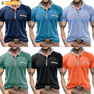 SAMAVIA hommes imprimé Jersey pour chemise longueur régulière conception personnalisée à manches courtes décontracté mode porter respirant Angleterre Style - Product Image 6