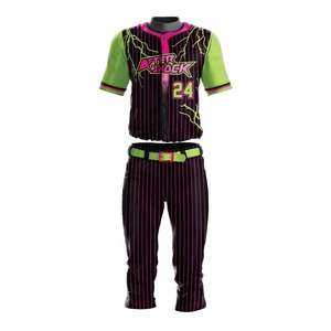 New Arrival Custom Latest Design Sportswear <b>Baseball</b> Uniforms Adults Plus Size Best Style Comfortable Breathable Anti-Bacterial - Product Image 1