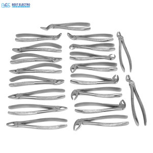 ชุดคีมถอนฟันสแตนเลสขายดี ชุดเครื่องมือใช้ซ้ำได้ ชุดคีมถอนฟันแบบกำหนดเองสำหรับขาย - Product Image 1