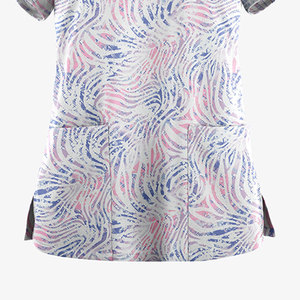 Tenues médicales pour femmes, blouses d'infirmière en polyester extensible, uniformes d'hôpital, chemise à lacets - Product Image 6