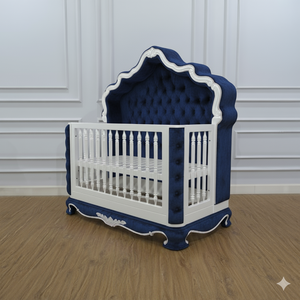 Lit à baldaquin en bois de mahogany sculpté pour la chambre d'enfant au Royaume-Uni, fabriqué à la main en Indonésie - Product Image 1