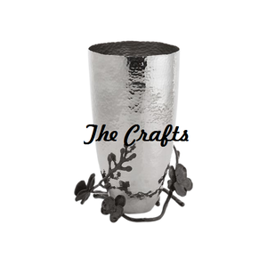 Vase à fleurs artificielles de la plus haute qualité en fer et en acier pot de fleurs martelé du fabricant en Inde - Product Image 1