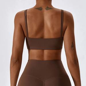 Conjunto de sujetador para mujer Sujetador deportivo de fitness atlético para mujer de alto apoyo Yog de alta calidad con característica transpirable Estilo simple - Product Image 4