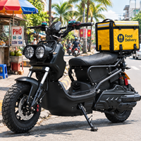 Moto électrique rapide 72V 3000W, scooter rétro Ruckus Zuma, moto tout-terrain puissante pour adultes, moto électrique pour la livraison