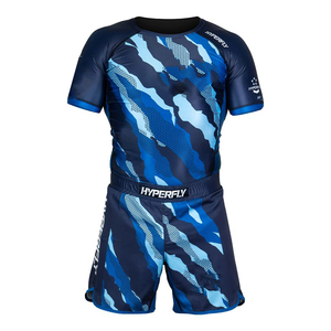 Customized Men's Short Nylon <b>Compression</b> <b>Shirt</b> UPF50+ Rash Guard Gym MMA Use Sublimated Printing Plain Pattern - Product Image 2