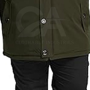 Heavy Duty Hooded Faux Fur Winter Jacket Thermal Warm <b>Coat</b> <b>Lined</b> Winter Jacket Cold Weather Parka - Product Image 5