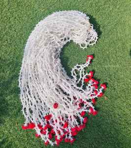 Elegante Floral Tuberose & Rose Wall Hanging Rajnigandha String para techo Perfecto para bodas Haldi Diwali Ganpati Decoraciones - Product Image 5