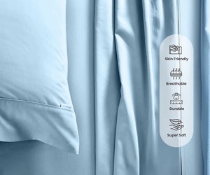 Fournisseur direct d'usine, draps de lit en coton 100% uni, taille King, pour un usage quotidien à la maison et à l'hôtel, disponibles à un prix abordable - Product Image 3