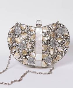 Bolso de mano de latón real y nácar, perfecto para ocasiones especiales, exquisito bolso de mano de latón y nácar para mujer - Product Image 5