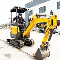 Mini-excavatrice Yuanxing avec moteur Kubota ou Yanmar, 0,8 tonne, 1 tonne, 1,2 tonne, matériel de terrassement familial