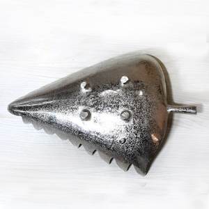 Plateau de noël grande feuille en forme de nickel poli biscuits bonbons plateau de service plateau d'arbre de noël pour des collations pour la décoration de la maison - Product Image 5