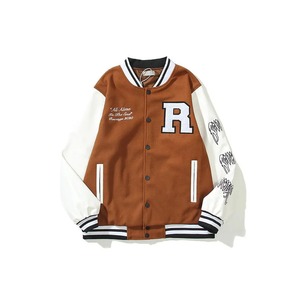 Chaquetas Universitarias Personalizadas de Lona Recubierta, Estilo Vintage, Cuerpo de Lana de Alta Calidad, Mangas de Cuero Genuino - Product Image 1