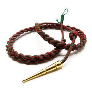 Ceremonial Uniform Three Color Shoulder Cord with Gold Tip High Quality Shoulder Aiguillette Cord - Product Image 1