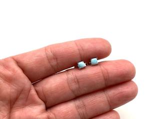 Tendance 925 Sterling Silver Larimar Gemstone Boucles D'oreilles Bijoux À La Main Argent Boho Style Boucles D'oreilles Bijoux Pour Femmes Cadeau Filles - Product Image 1