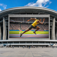 Écran LED publicitaire extérieur résistant aux intempéries P10 960x960mm pour façade de bâtiment – Idéal pour les projets de signalisation vidéo