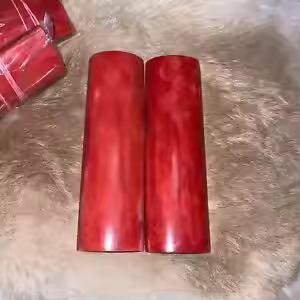 Manche de couteau en os de chameau sculpté, lame en pierre naturelle teinte jaune polie, écailles de couteau animalier, véritable toucher artistique - Product Image 5