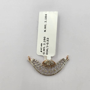 Nueva colección Tanmaniya 14K oro doble Kunda colgante conjunto con elegantes diamantes colgantes y dijes - Product Image 5