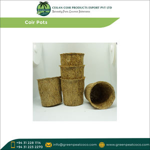 กระถางไฟเบอร์มะพร้าวทำจากน้ำยาง100% ธรรมชาติสำหรับปลูกดอกไม้ - Product Image 3