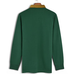 Camiseta de Rugby de Manga Larga para Hombre, Diseño a Rayas, Estilo Preppy Vintage Personalizado, Camiseta Deportiva de Rugby - Product Image 4