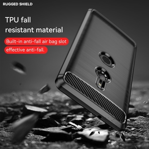 Coque en TPU antichoc en fibre de carbone à texture brossée pour <span class=keywords><strong>Sony</strong></span> Xperia <span class=keywords><strong>XZ3</strong></span> - Product Image 4