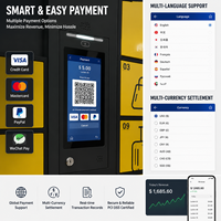Casier intelligent pour bagages pour aéroports et centres commerciaux, armoire de rangement avec paiement par code QR, système de stockage électronique sécurisé pour bagages