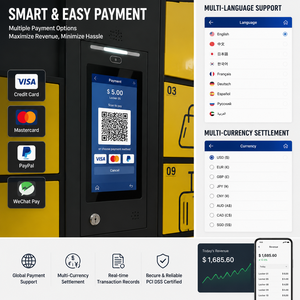 Casier intelligent pour bagages pour aéroports et centres commerciaux, armoire de rangement avec paiement par code QR, système de stockage électronique sécurisé pour bagages - Product Image 4