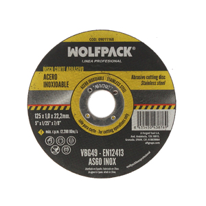 Disco da Taglio Abrasivo per Acciaio Inossidabile Plus Ø 125x Ø 22,2 mm. Spessore 1,0 mm. - Product Image 1