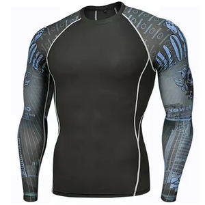 High Quality Customized Men's Long Sleeve <b>Rash</b> <b>Guards</b> Breathable and Good Quantity Printed for Men and <b>Women</b> - Product Image 6