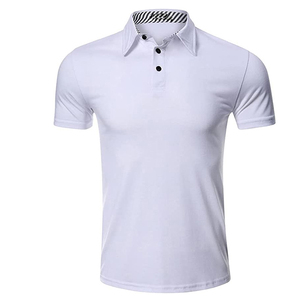 Camiseta Polo personalizada transpirable Logotipo bordado personalizado 95% algodón 5% spandex Golf Business Color sólido Polos - Product Image 1