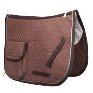 CLOVELIS IMPEX Tapis de selle western personnalisé en satin avec poche, respirant, finition de luxe pour l'équitation et les marques - Product Image 2