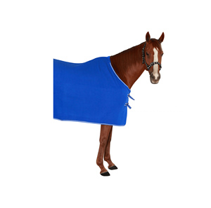 Alfombra de lana polar azul personalizada para caballos, diseño sólido para primavera e invierno, hecha de poliéster duradero/carcasa de algodón - Product Image 6