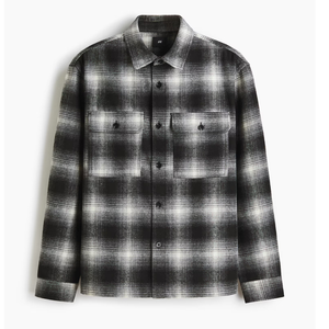 <b>Wool</b>-Blend Regular Fit Overshirt for Men - Regular Fit Comfortable & Breathable Winter Wear - Product Image 2