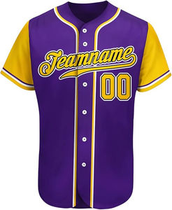 Maillot de baseball pour hommes Chemises simples personnalisées Boutons Ensembles d'uniformes de sublimation Personnalisé Prix de gros Maillot de baseball pour hommes - Product Image 4