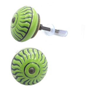 Meilleurs fournisseurs Boutons et poignées de tiroir en céramique gravés modernes pour armoire Commode de cuisine Chambre à coucher Salle de bain Salon - Product Image 4