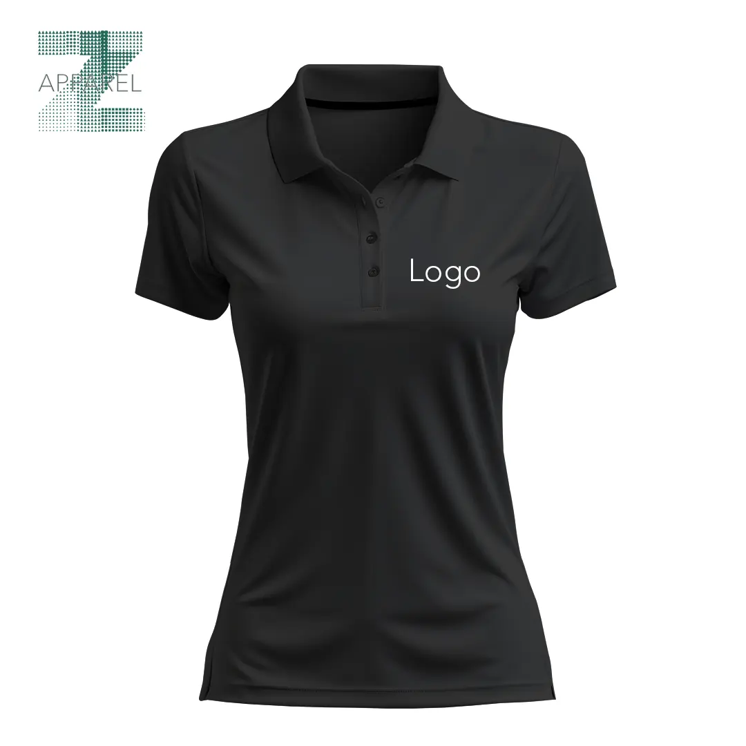 Polo pour femmes à manches courtes 100% coton 180gsm haute qualité étiquette de logo personnalisé vente en gros fabricant de polo pour femmes OEM
