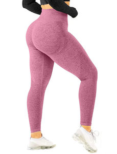 Leggings Deportivos Casuales Sin Costuras de Cintura Media para Mujer, Personalizados para Gimnasio y Yoga, de Secado Rápido, Transpirables, Hasta la Rodilla, al por Mayor - Product Image 5