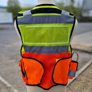 Gilet de travail en couleur personnalisée pour hommes, nouveau design, impression de logo personnalisé sur gilet de travail à vendre - Product Image 2