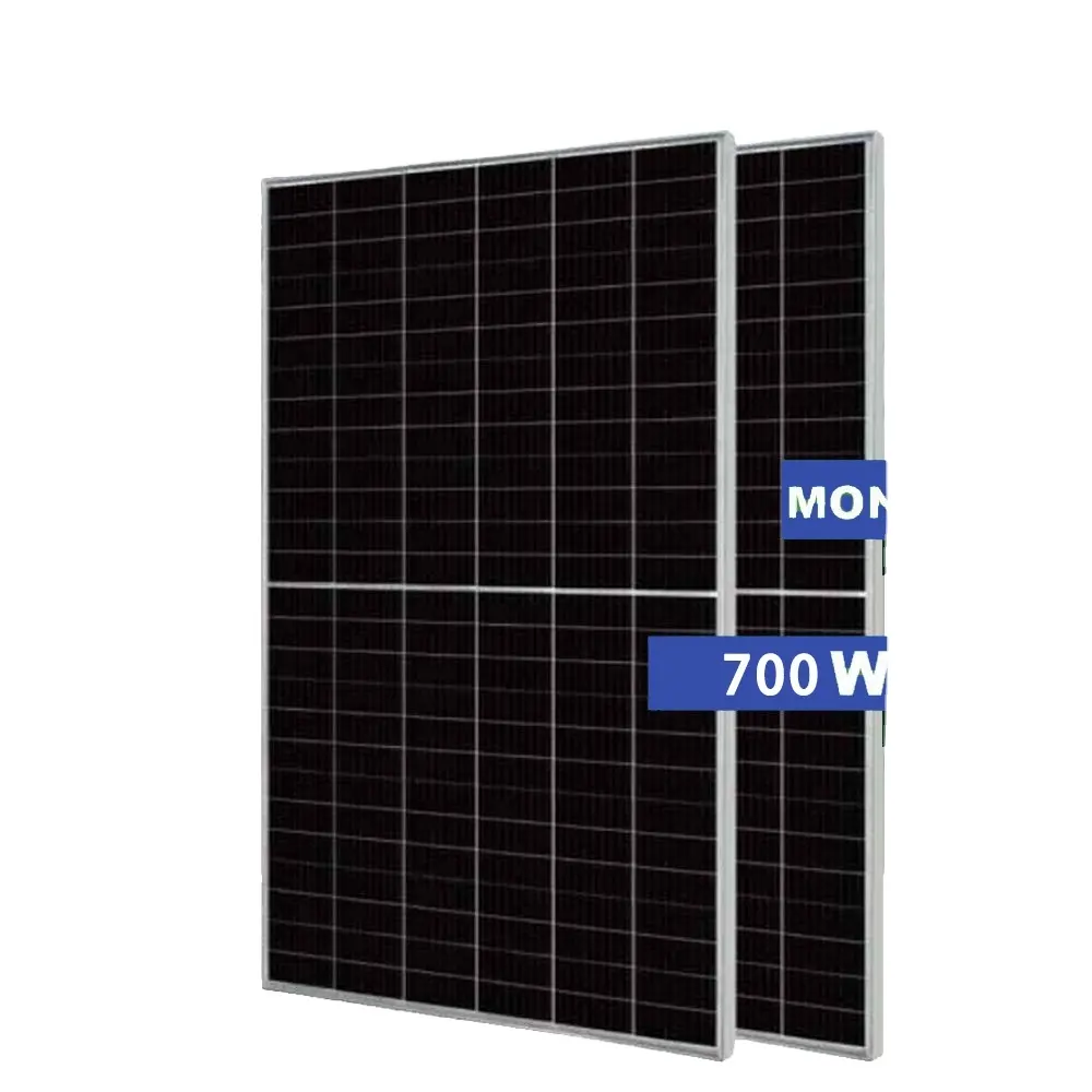 Br Tấm Pin Mặt Trời Linh Hoạt 500W 650wp 700wp cho nhà Mono nửa tế bào năng lượng mặt trời Monocrystalline tấm 700 W PV tấm