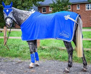 Black & Yellow Summer 100% Polar Fleece Horse Alfombras Para Caballo - Product Image 2