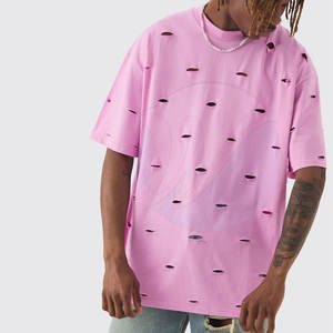 Vente en ligne T-shirts pour hommes grande taille Summer Wear T-shirts pour hommes en détresse T-shirts pour hommes 100% coton - Product Image 3