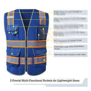 Gilet de sécurité sans manches MAXPRO de qualité supérieure - Vêtement de travail très demandé pour adultes avec logo personnalisé, couleurs et tailles, service OEM - Product Image 2