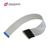 Connecteur de ruban plat FFC, câble électronique sur mesure, pas de 0,5/1,0/1,25/2,54 mm, plastique/PVC/cuivre, marque PRODATA