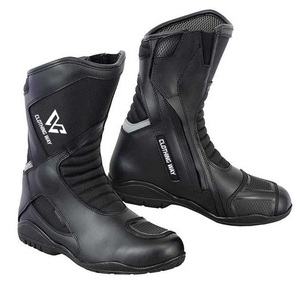 Botas de Motociclismo Deportivas de Cuero Estampadas, Impermeables y Transpirables, para Hombre, Talla Grande, Botas de Motocross de Carreras - Product Image 2