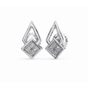 Boucles d'oreilles élégantes en or 18 carats avec diamants ronds taille brillant – Vente en gros directe fabricant, fournisseur en ligne - Product Image 5