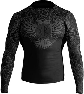ผู้ชาย Bjj Mma แบบกําหนดเองออกแบบเองพร้อมโลโก้ผู้หญิง Rashguard ฟิตเนสชุดกีฬา Sublimated สั่งทําพิเศษ Rash Guards - Product Image 4