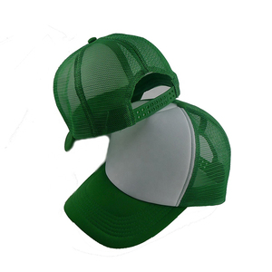 Sombreros de camionero de béisbol de espuma para adultos de 5 paneles personalizados de alta calidad, gorras traseras de malla Unicolor en blanco para impresión por sublimación 2026 - Product Image 2