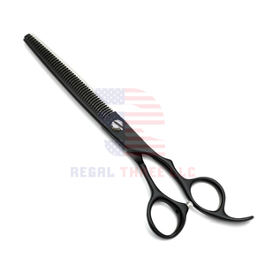 Tijeras profesionales de adelgazamiento para depilación de mascotas, corte de pelo de acero inoxidable de 7 ", tijeras de depilación para perros y gatos, herramientas - Product Image 5