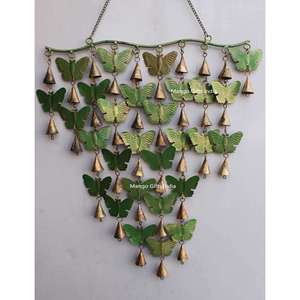 Handmade 28 Butterflies <b>Wind</b> <b>Chime</b> Bells <b>Japanese</b> Design Garden Indoor Outdoor Patio Wall Decor Bohemian Country Home Decor - Product Image 2