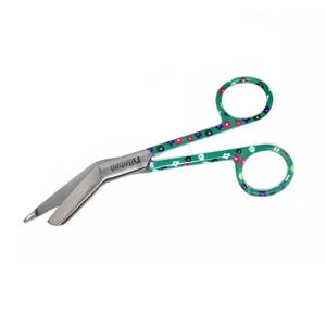 Pinzas hemostáticas y tijeras de vendaje de acero inoxidable personalizadas con grabado personalizado 5,5 estampado Floral colorido - Product Image 1