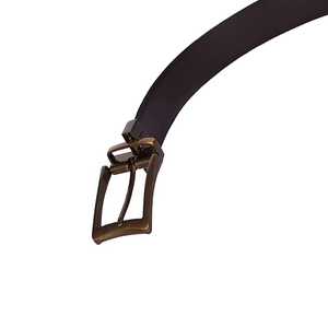 Cinturones de Cuero Formales de Diseño Clásico para Hombre, Cinturón de Vestir de Cuero Genuino, Casual de Negocios, Calidad Premium, Cuadrado y Transpirable - Product Image 3